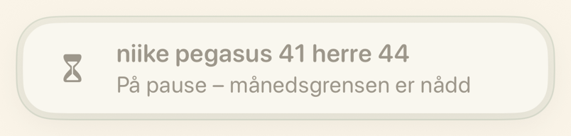 Påminnelseskort satt på pause ved månedsgrensen